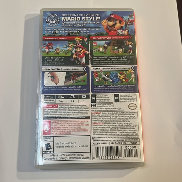 Nintendo Video Games & Consoles Mario Golf Super Rush 22 Nintendo
